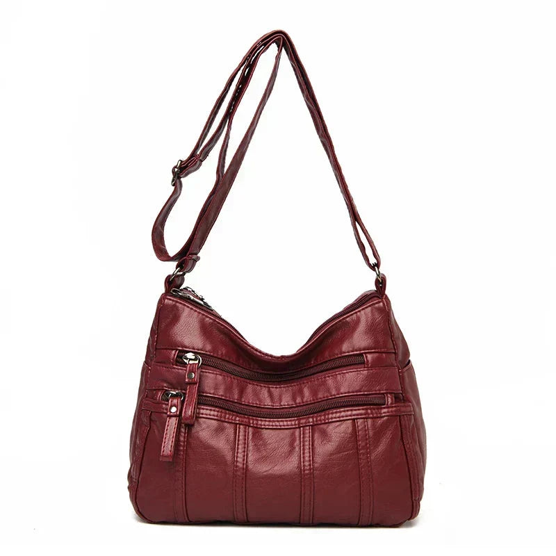 Nina Soft Leather Crossbody Bag