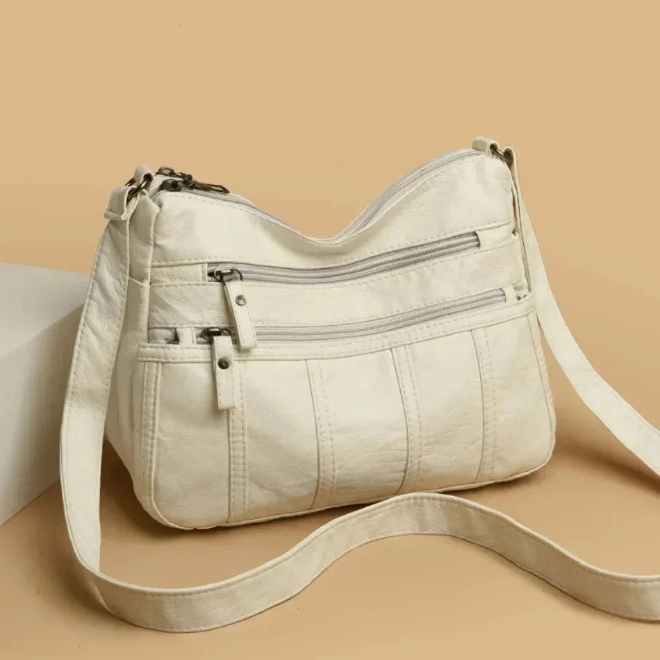 Nina Soft Leather Crossbody Bag