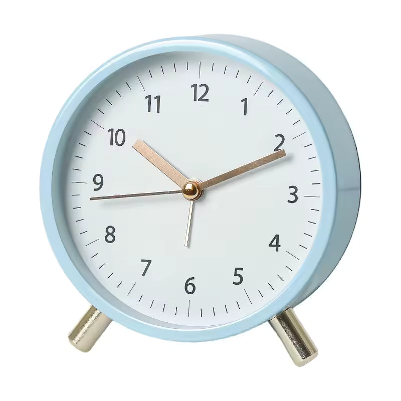 Silent Minimalist Table Clock | Scandinavian Design for Modern Homes