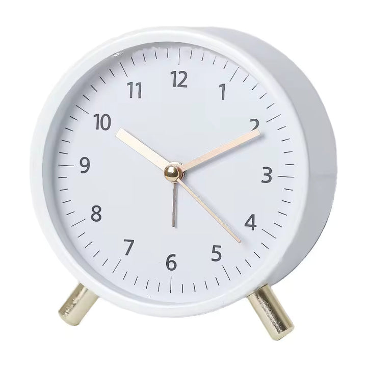 Silent Minimalist Table Clock | Scandinavian Design for Modern Homes