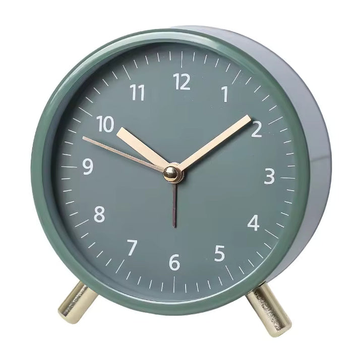 Silent Minimalist Table Clock | Scandinavian Design for Modern Homes