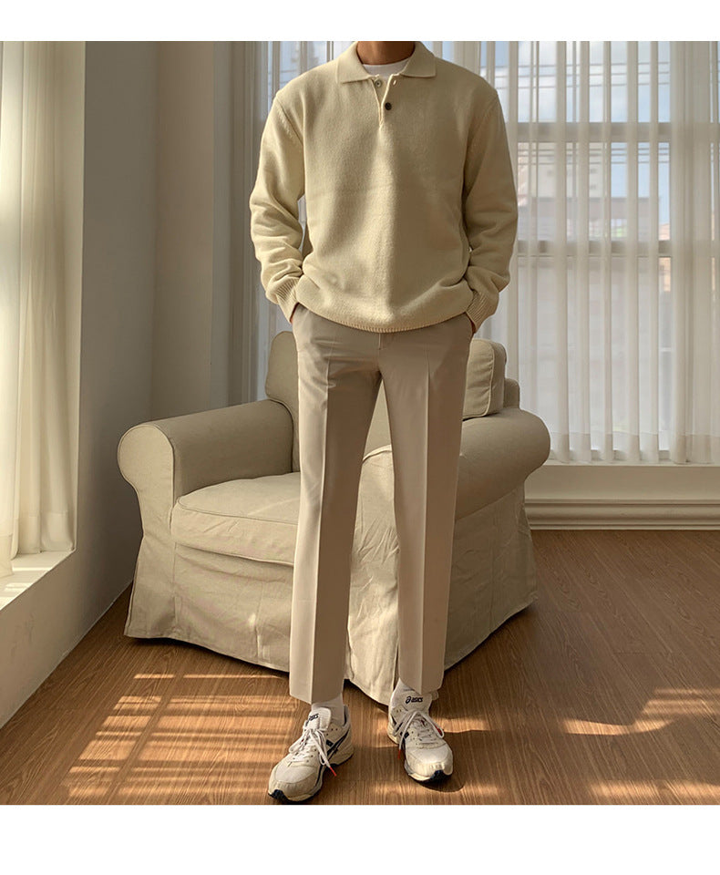 Simon Men's Button Sweater, view 5 - Elena Harper