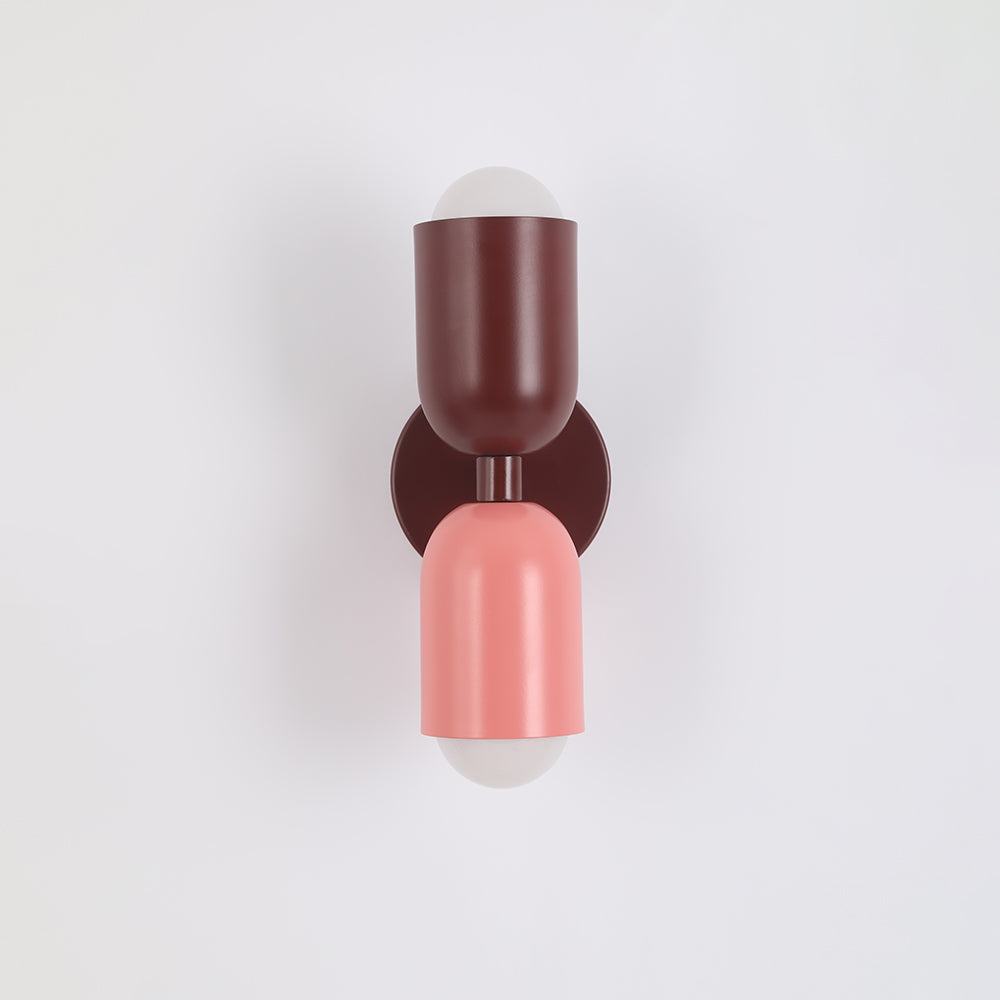 Colorful Double-Headed Wall Sconce – Modern Design