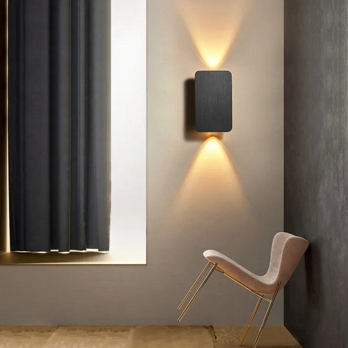 Sleek Indoor LED Wall Lamp - Modern Rectangular Design