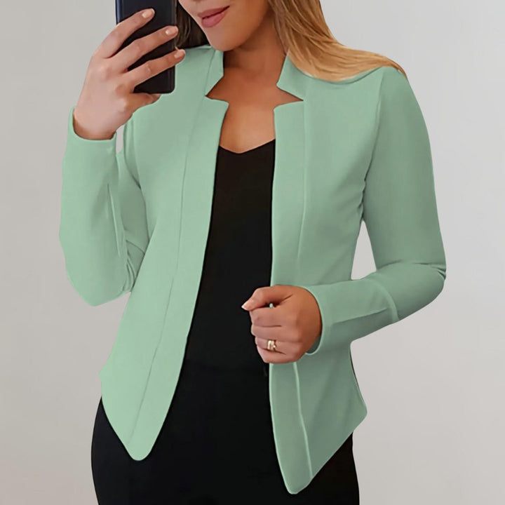 Slim Fit Blazer Without Closure for Women