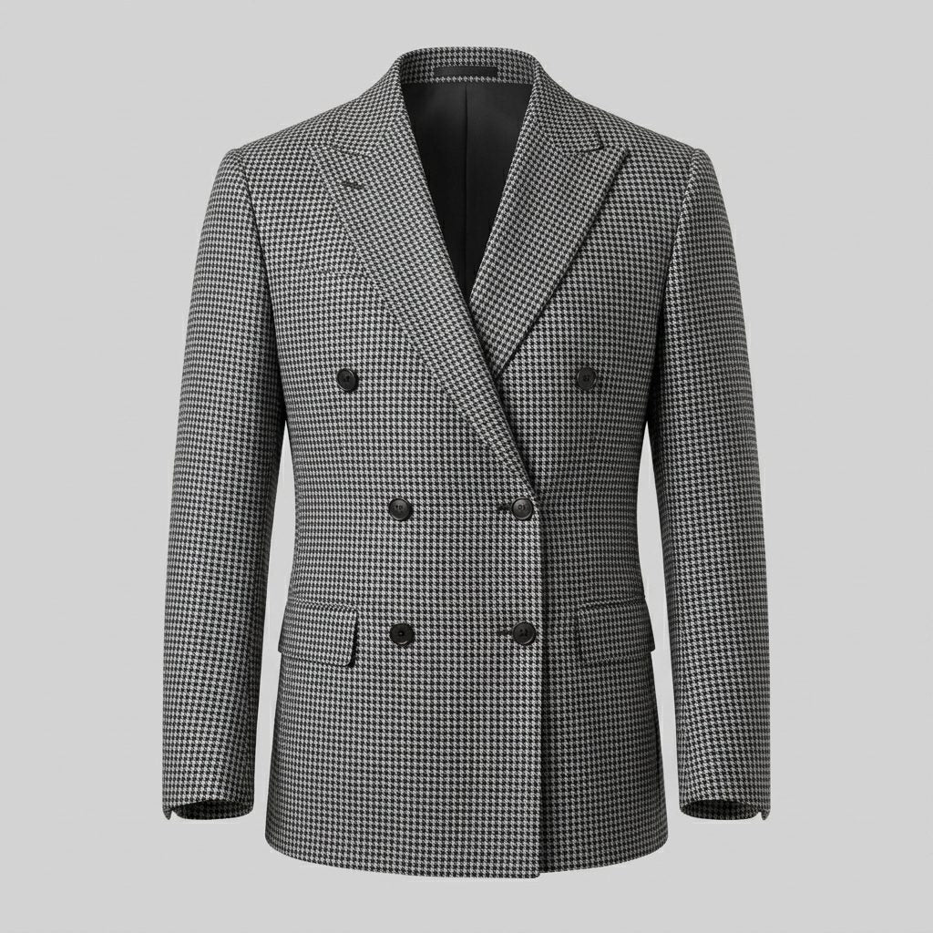 Slim Fit Double-Breasted Blazer for Men