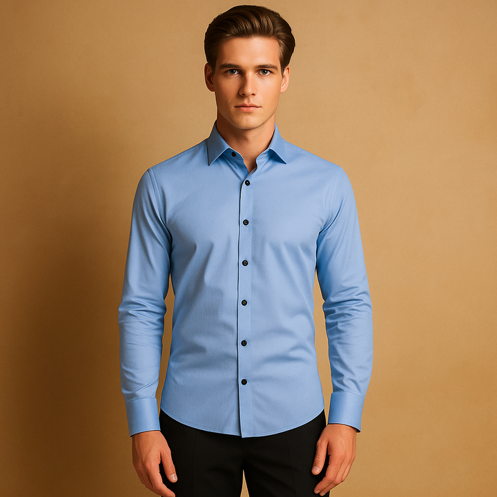 Stretch Shirt for Men – Slim Fit, Modern Elegance, and Optimal Comfort