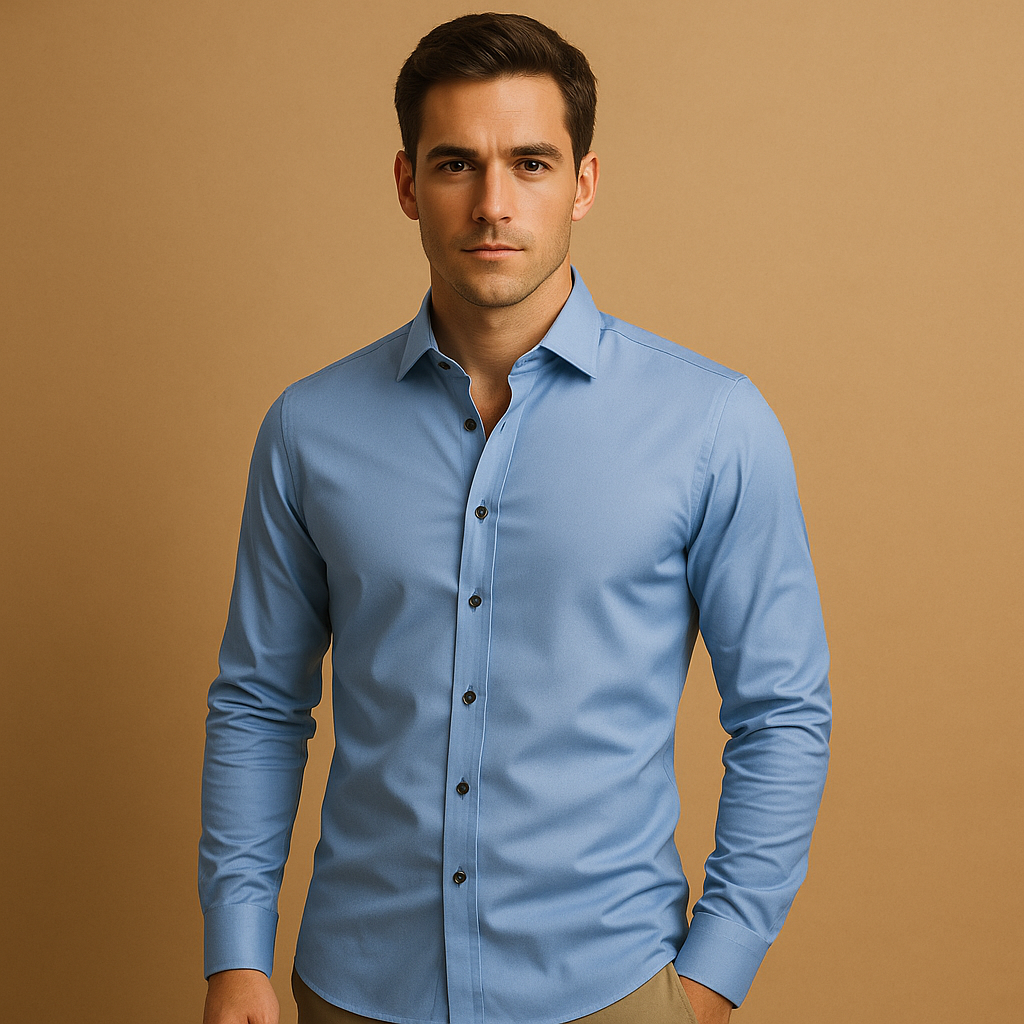 Stretch Shirt for Men – Slim Fit, Modern Elegance, and Optimal Comfort