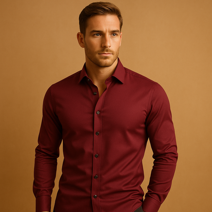 Stretch Shirt for Men – Slim Fit, Modern Elegance, and Optimal Comfort