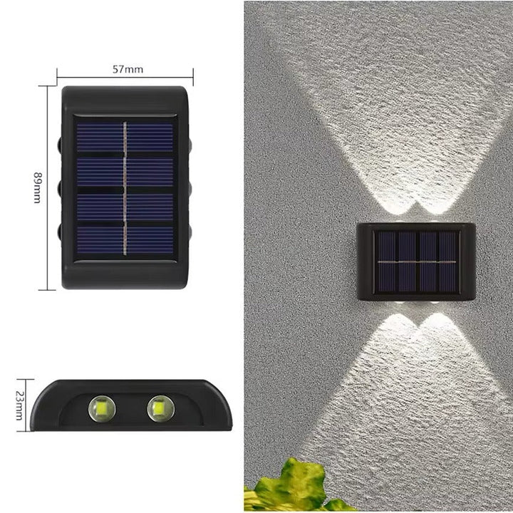 Solar-Powered Outdoor LED Wall Lights