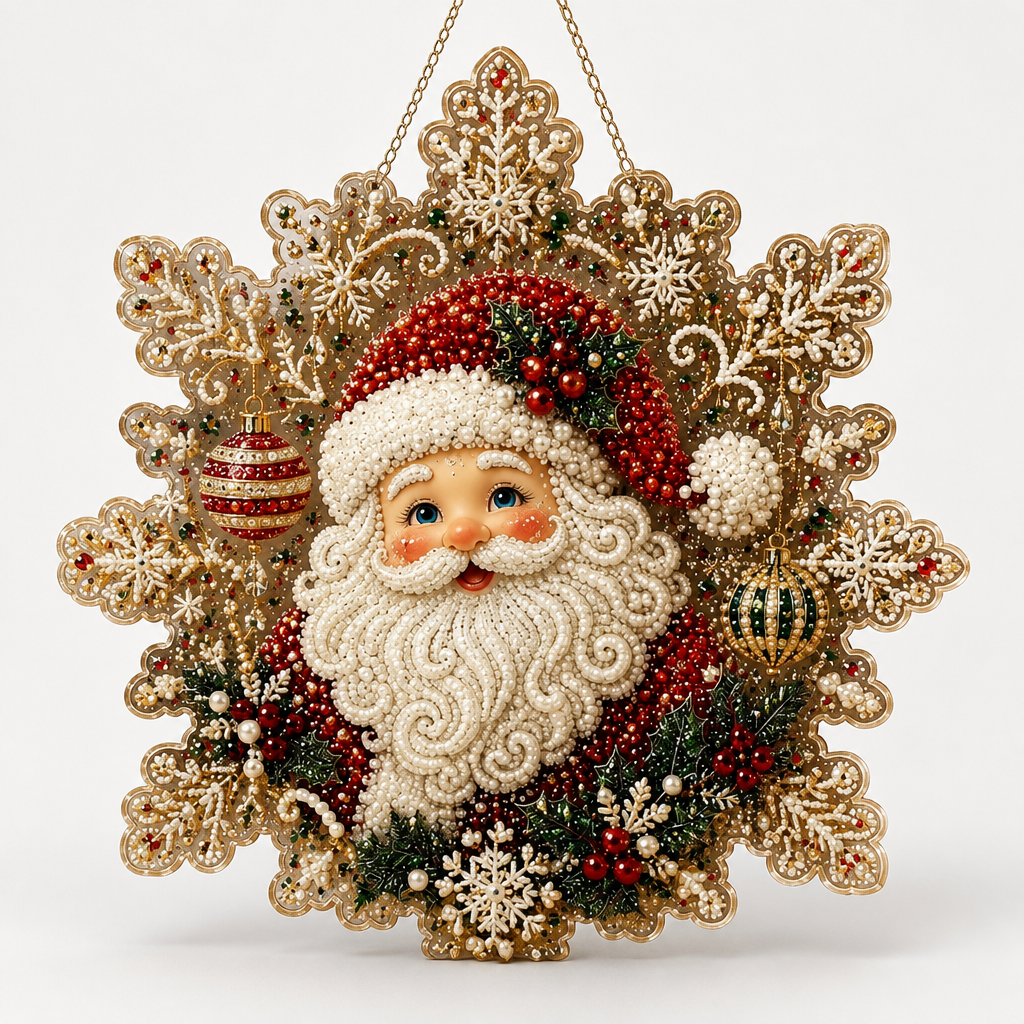 Special-Shaped Diamond Santa Ornament Kit