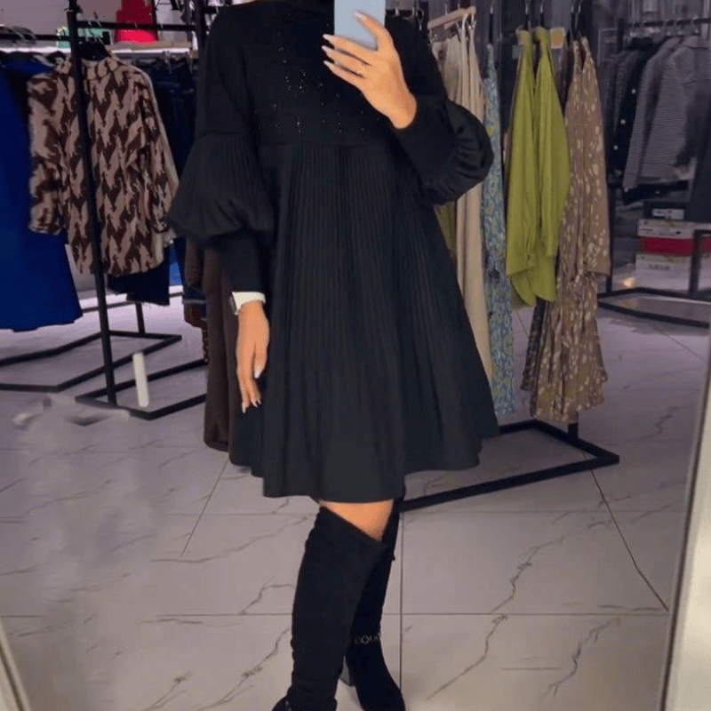 Ashlyann™ Elegant Midi Dress by Emma & Rose Cape Town, featuring a flowing fabric and stylish design, shown on a mannequin.