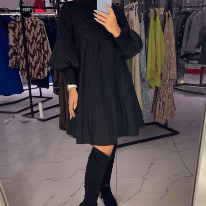 Ashlyann™ Elegant Midi Dress by Emma & Rose Cape Town, featuring a flowing fabric and stylish design, shown on a mannequin.