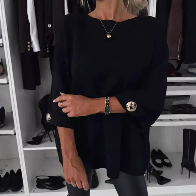 Millie - Elegant Button Sleeve Top