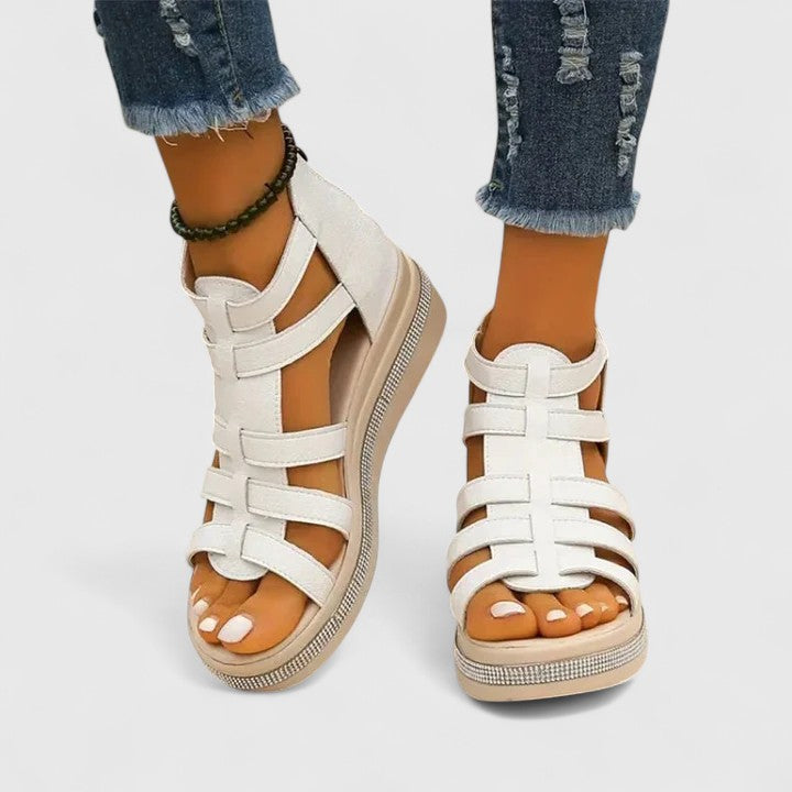 Women's Orthopaedic Sandals with Wedge Platform Sole for Summer