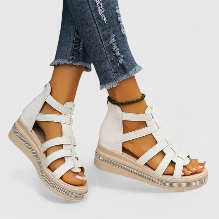 Women's Orthopaedic Sandals with Wedge Platform Sole for Summer
