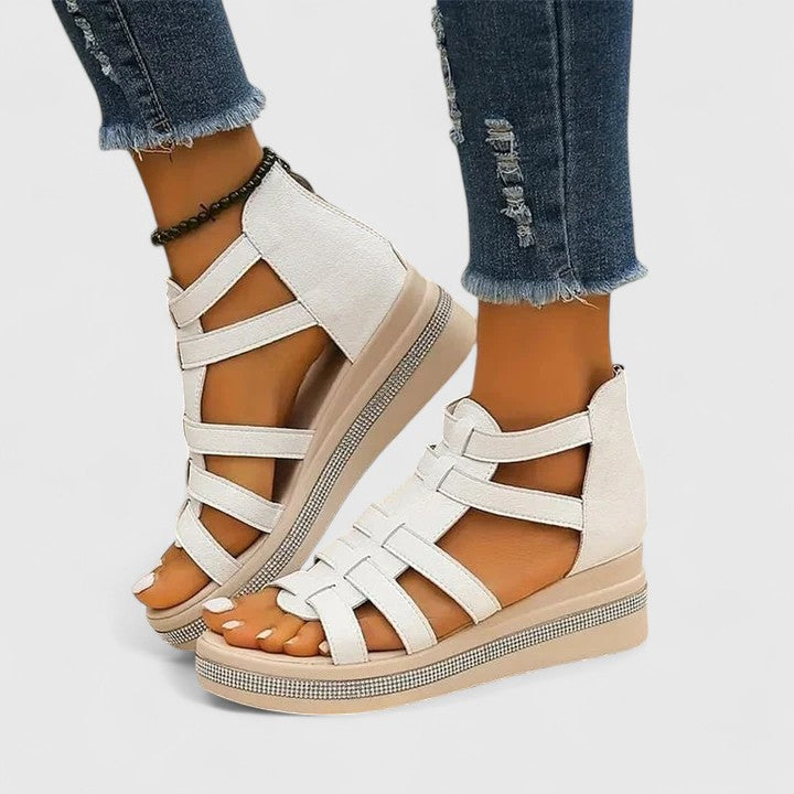 Women's Orthopaedic Sandals with Wedge Platform Sole for Summer