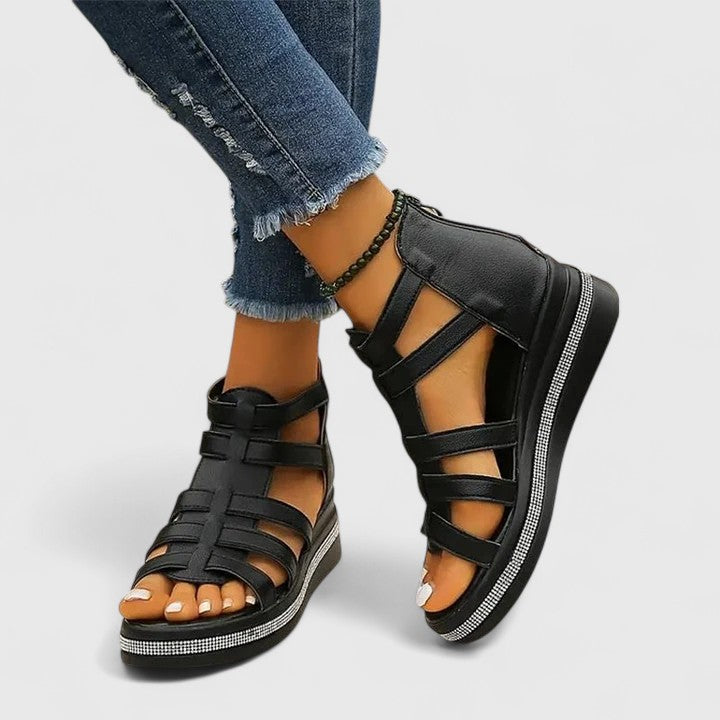 Women's Orthopaedic Sandals with Wedge Platform Sole for Summer