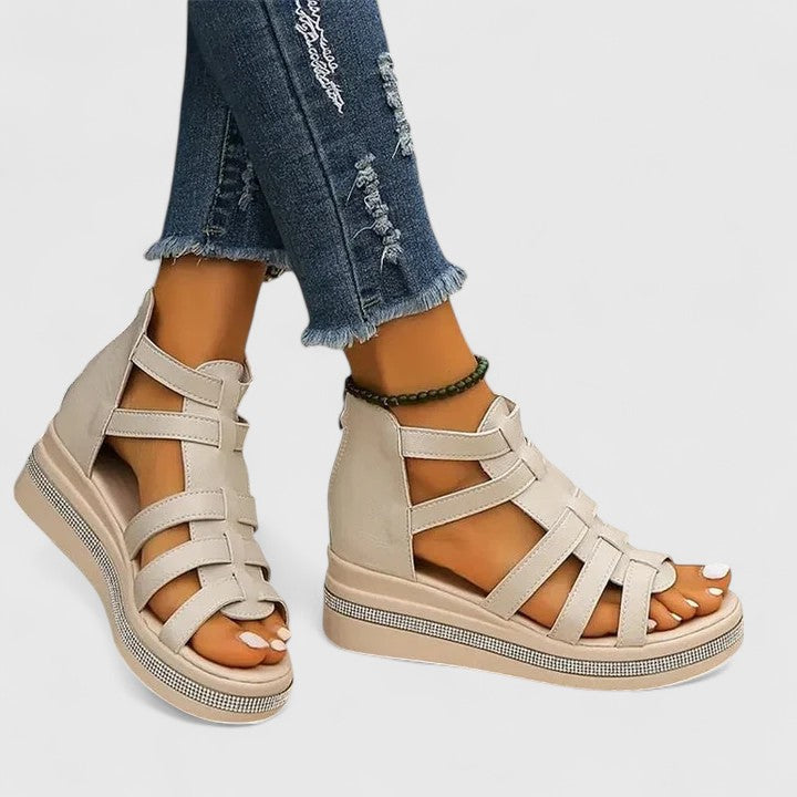 Women's Orthopaedic Sandals with Wedge Platform Sole for Summer