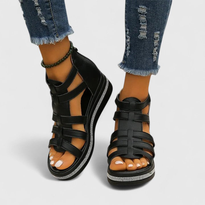 Women's Orthopaedic Sandals with Wedge Platform Sole for Summer