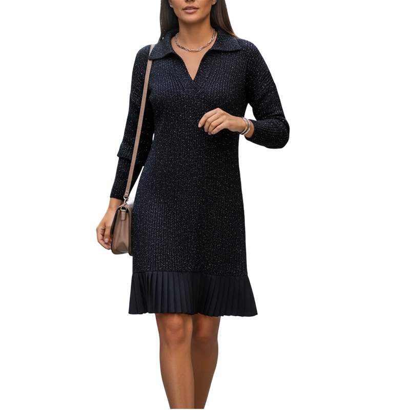 Leire - Minimalist Short Knit Sweater Dress