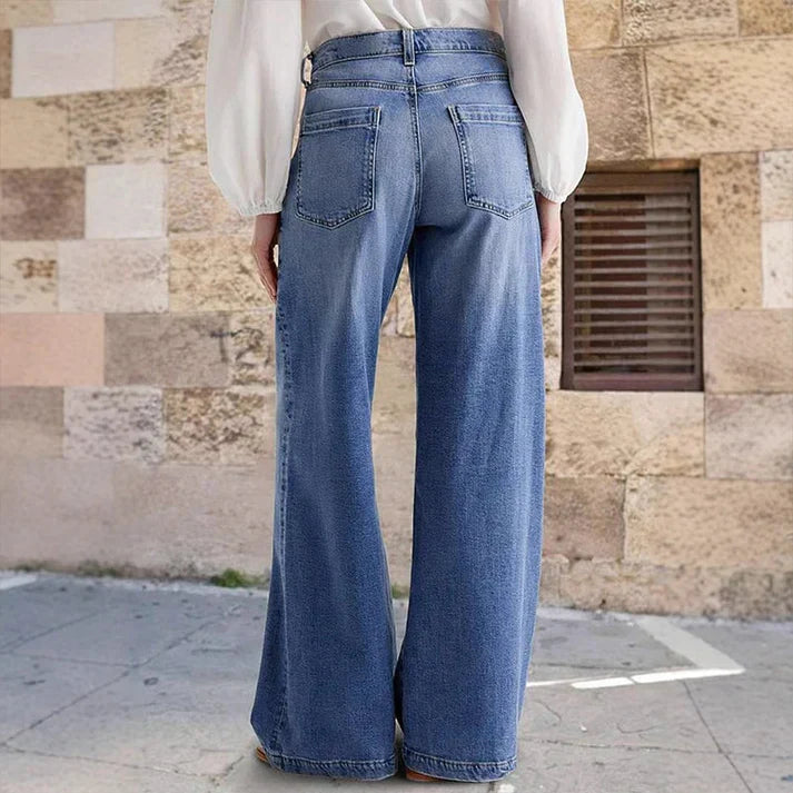 Rena™ | Modern Wide Leg Jeans