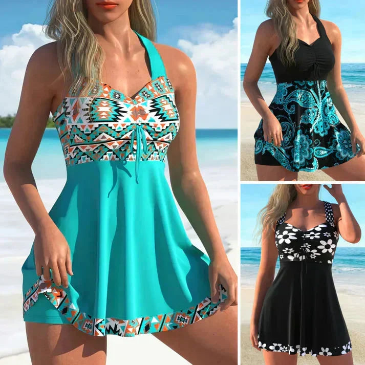 Azuria Feminine 2-Piece Tankini Set for Beach and Pool, view 9 - Elena Harper