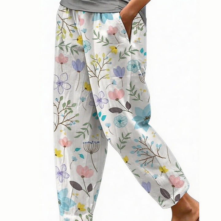 Women's Floral Print Wide-Leg Shorts