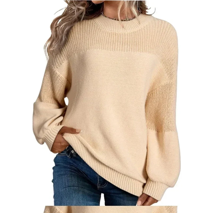 Women's Soft Knit Pullover with Long Sleeves