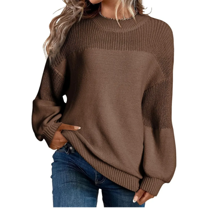 Women's Soft Knit Pullover with Long Sleeves