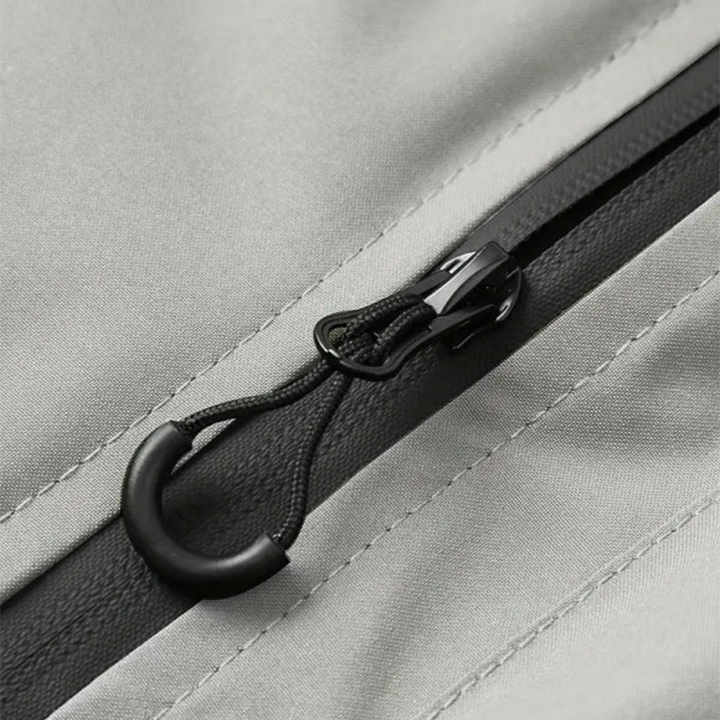 Men's Waterproof Hooded Jacket with Multiple Pockets