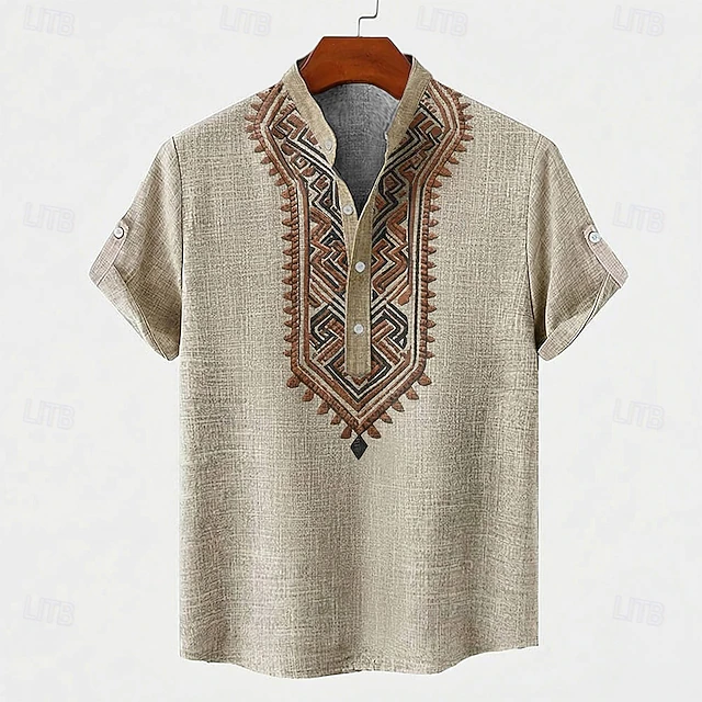 Sebastian Embroidered Vintage Shirt, view 5 - Elena Harper