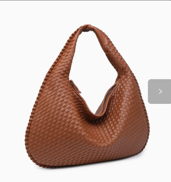 Woven Leather Hobo Bag for Women – Elegant Woven Shoulder Bag