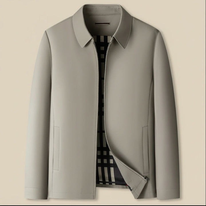 Stylish Short Jacket for Men with Classic Collar