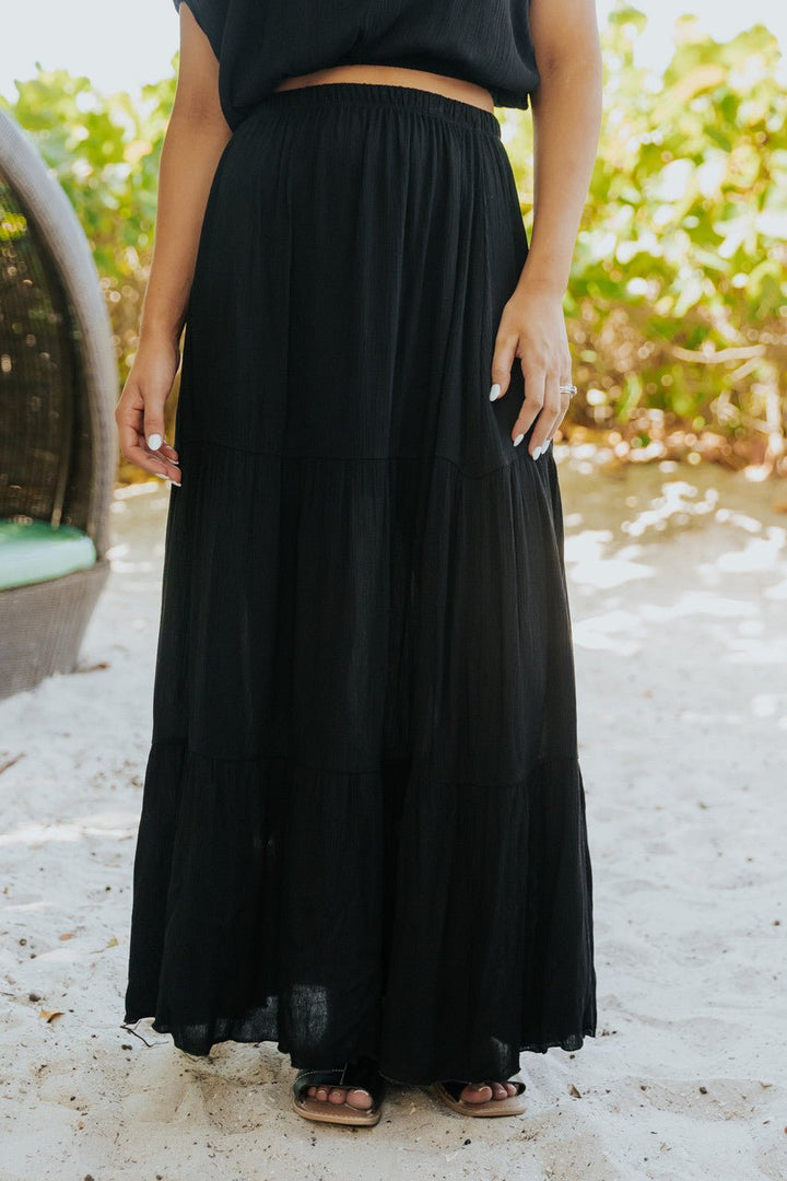 Lisa™  |  Maxi Skirt Black Set