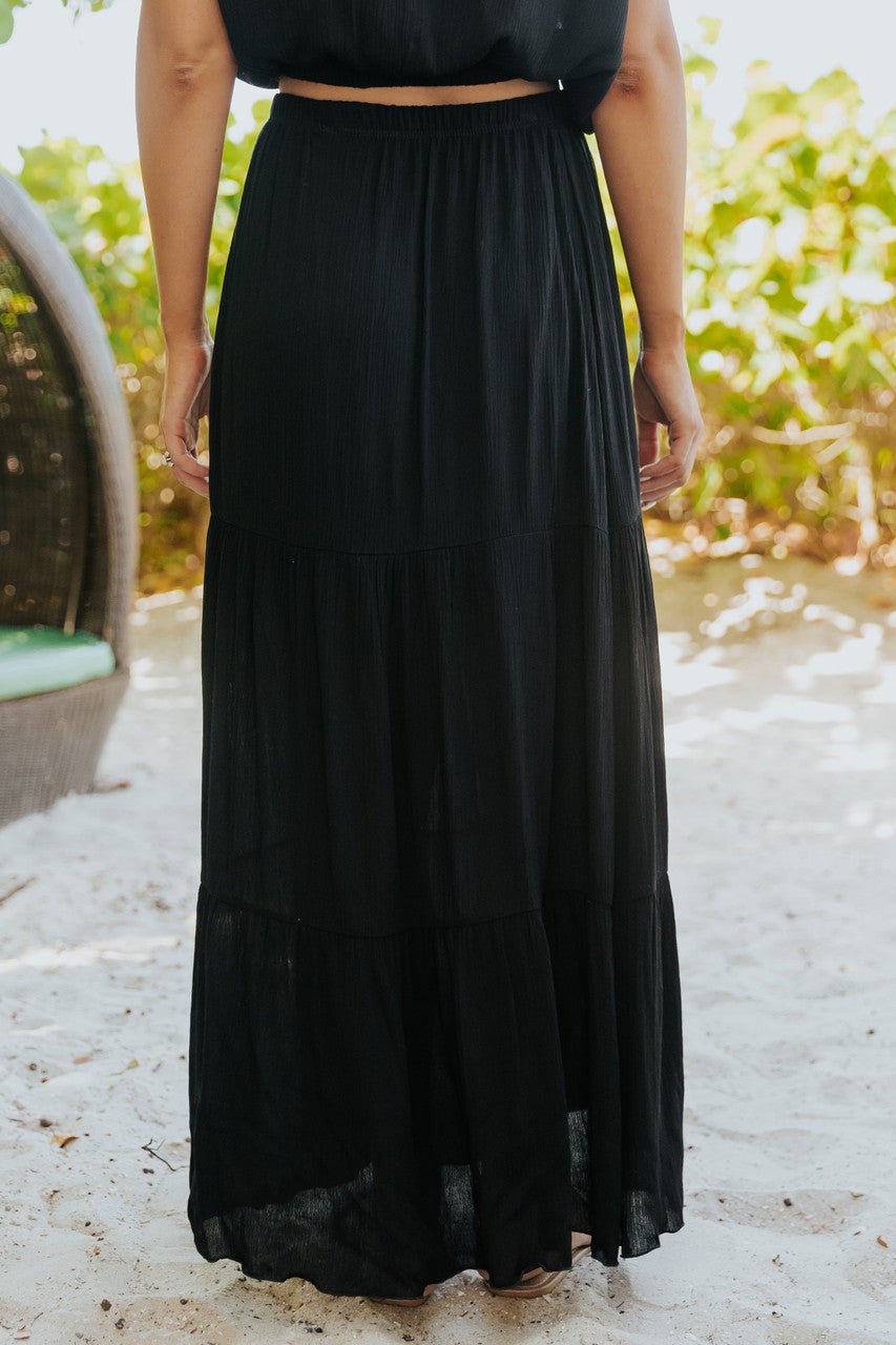 Lisa™  |  Maxi Skirt Black Set