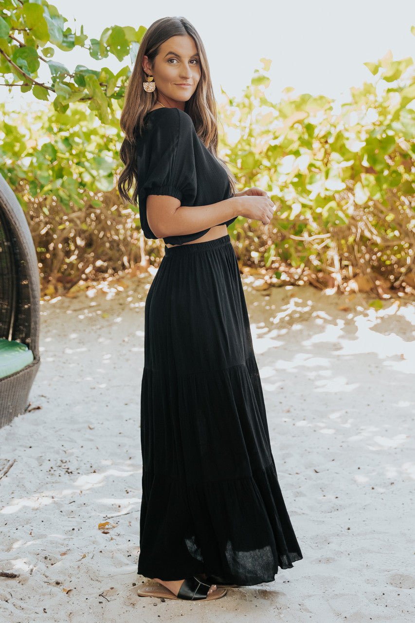 Lisa™  |  Maxi Skirt Black Set
