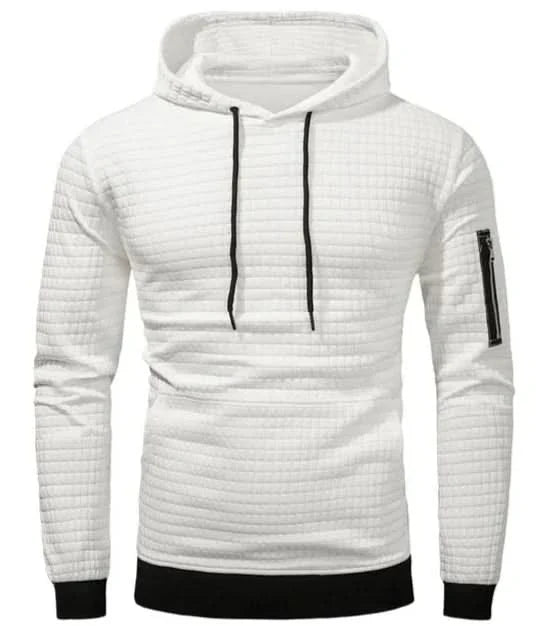 Men's Slim Fit Stretch Polyester Hoodie