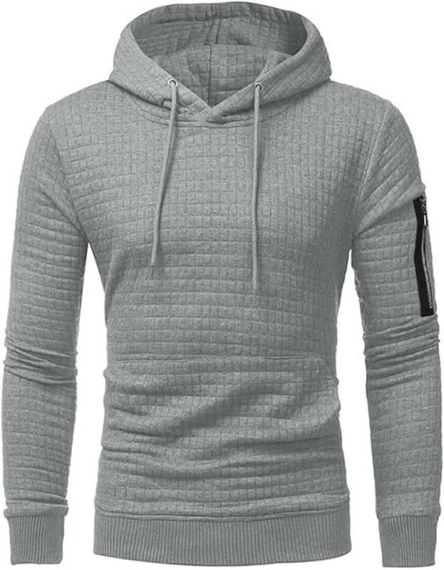 Men's Slim Fit Stretch Polyester Hoodie