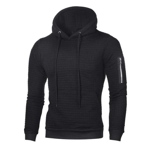 Men's Slim Fit Stretch Polyester Hoodie