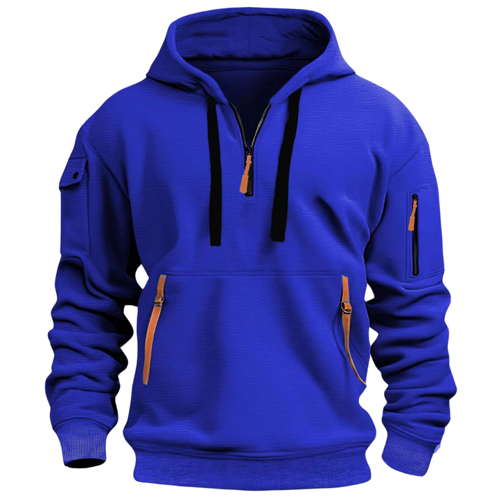 Men's Half-Zip Hooded Sweatshirt