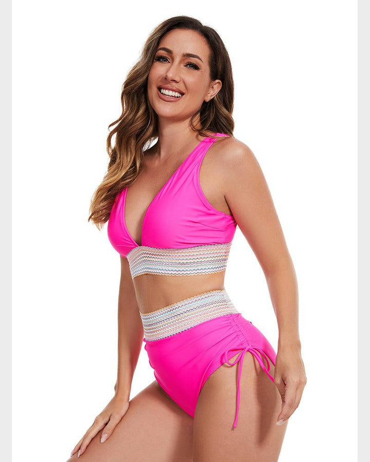 Women’s Bikini – High-Waisted Style with Modern Details