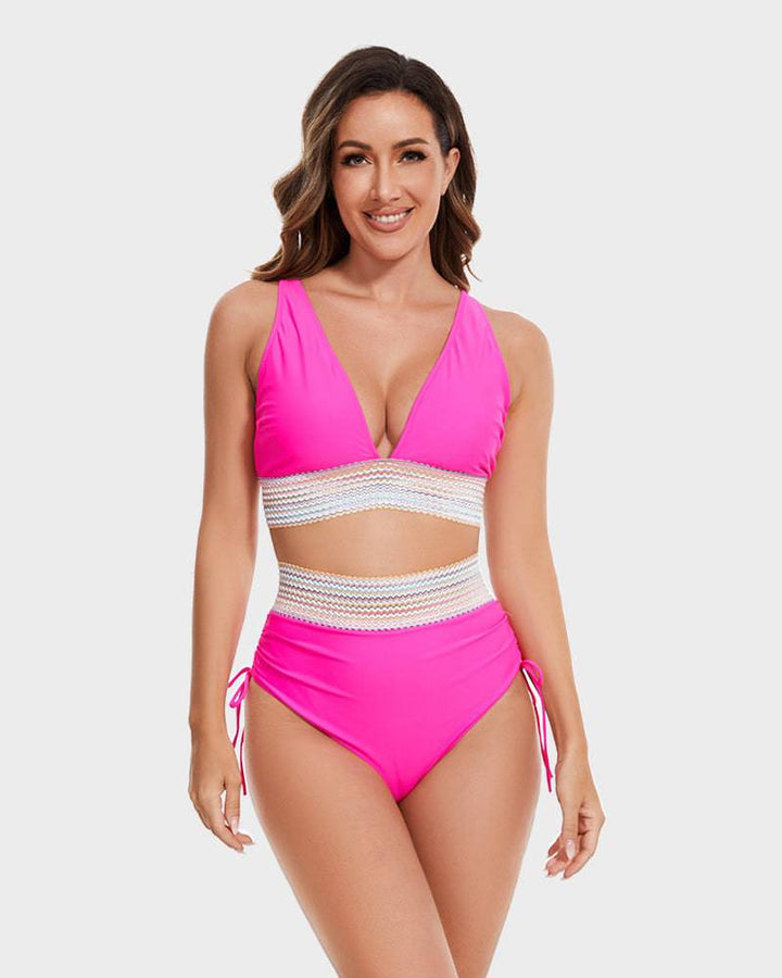 Women’s Bikini – High-Waisted Style with Modern Details