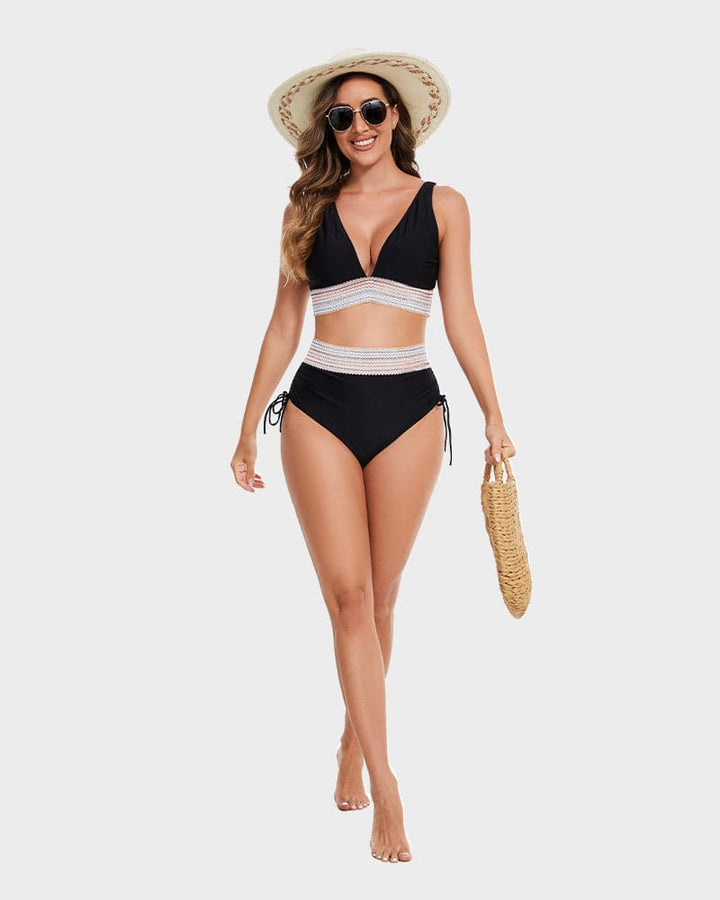 Women’s Bikini – High-Waisted Style with Modern Details