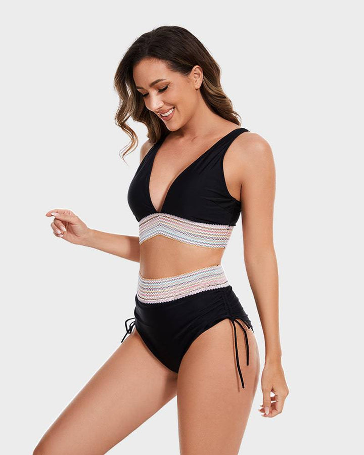 Women’s Bikini – High-Waisted Style with Modern Details