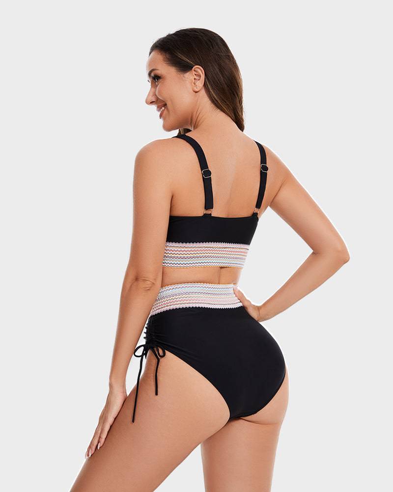 Women’s Bikini – High-Waisted Style with Modern Details