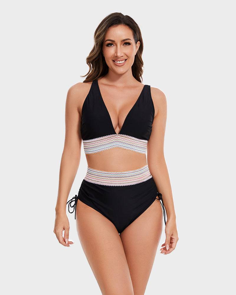 Women’s Bikini – High-Waisted Style with Modern Details