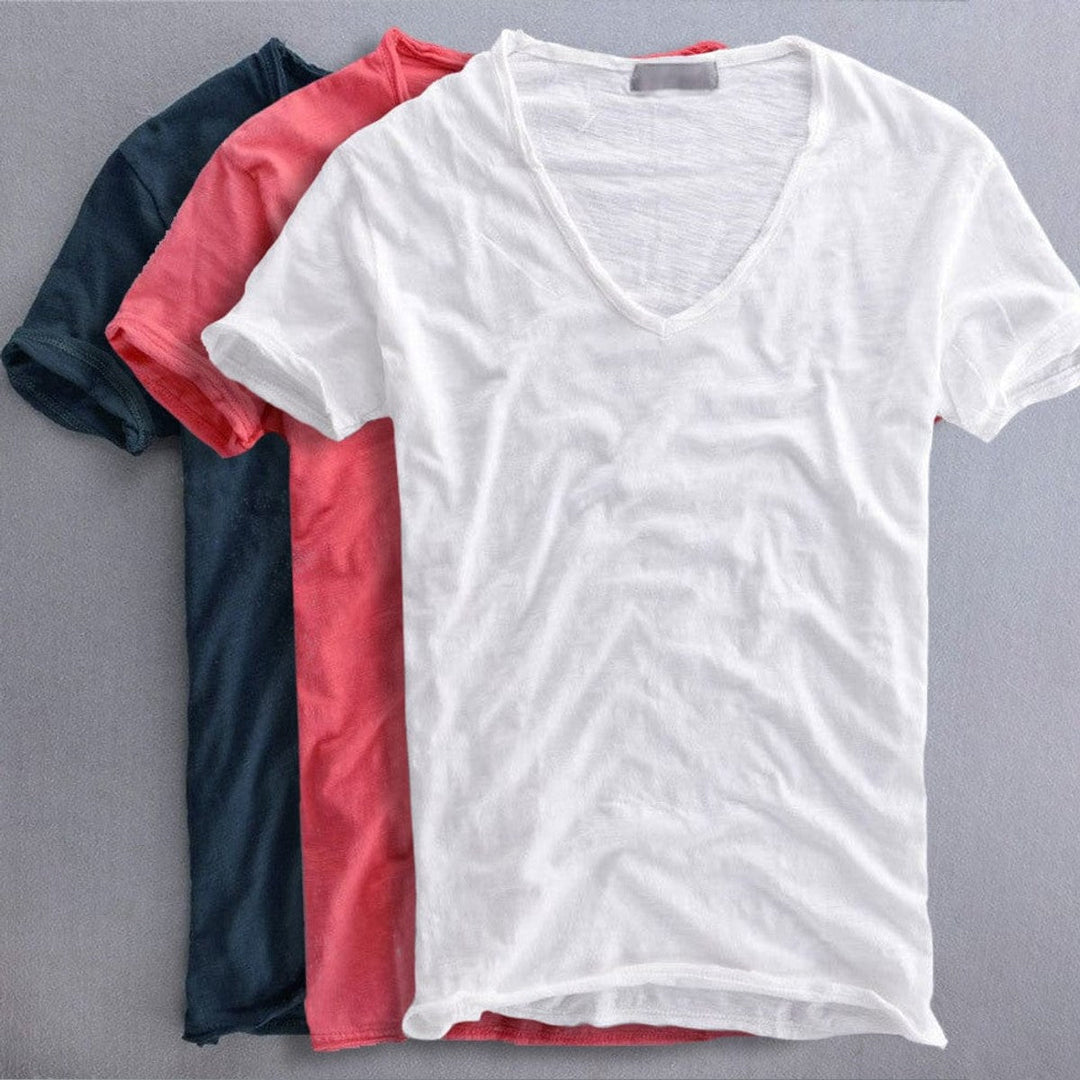 Men's Basic T-Shirt – Straight Cut in Six Colors
