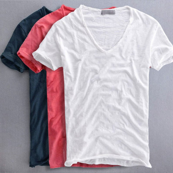 Men's Basic T-Shirt – Straight Cut in Six Colors