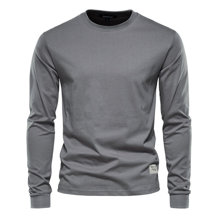 Men's Solid Long Sleeve T-Shirt